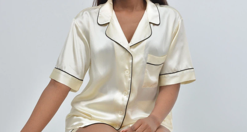 Silk Short Pajama Set Silk Short Pajama Set